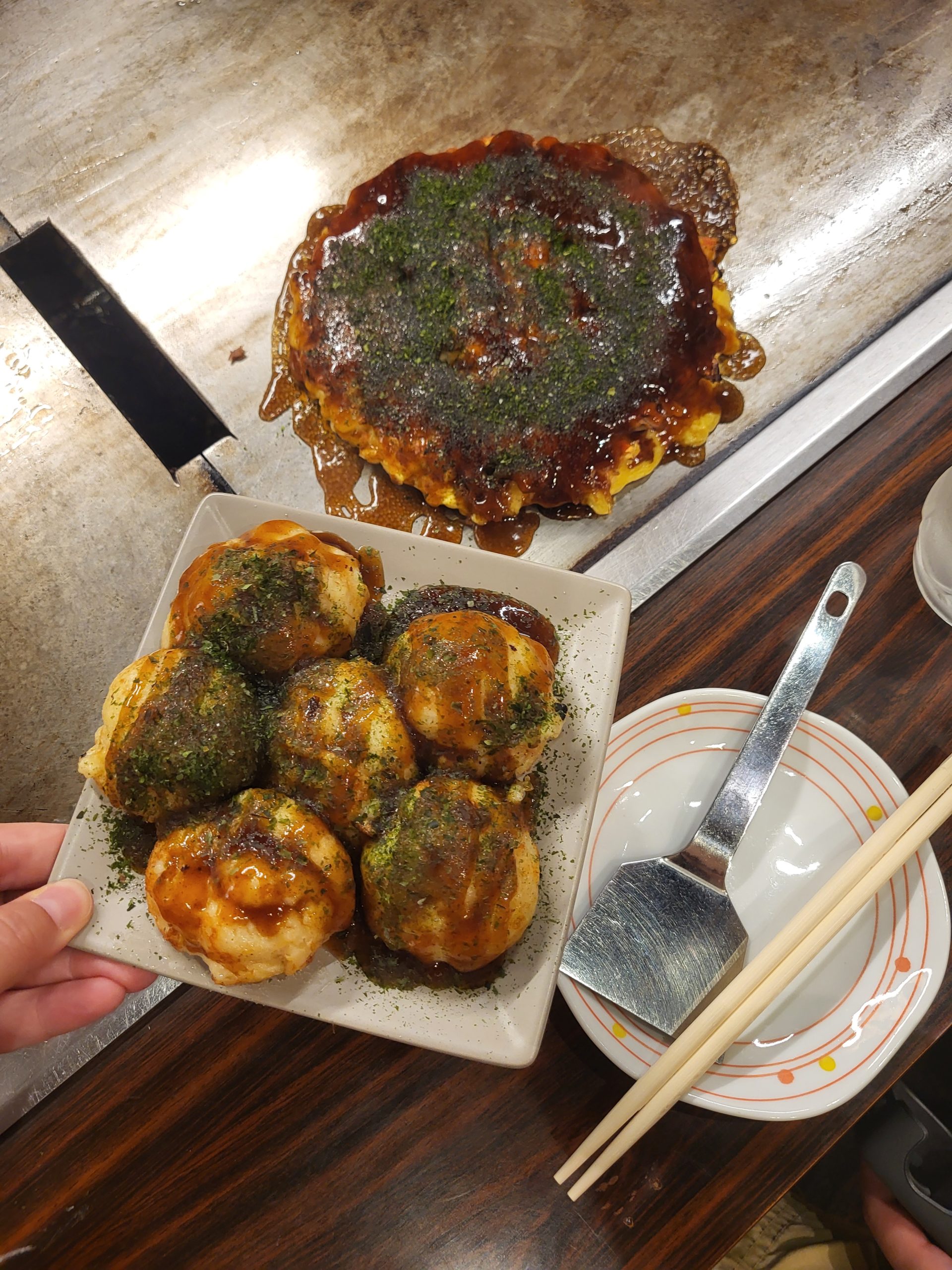 Takoyaki i okonomiyaki, Nara, Japonia
